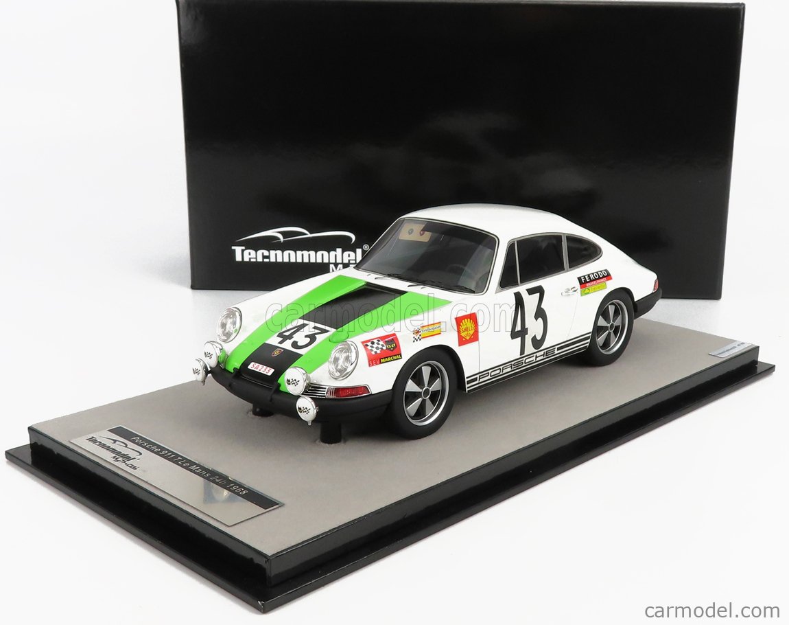 Tecnomodel 1/18 Scale TM18-159A - Porsche 911T 1968 #43 Le