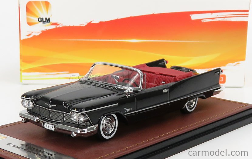 Imperial Crown Convertible 1958 Black  131402 1:43 GLM 