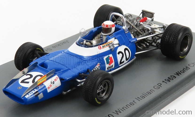 Matra MS80 Ford Jackie Stewart Winner Formel 1 Spanien 1969  1:43 Spark 7190 NEU