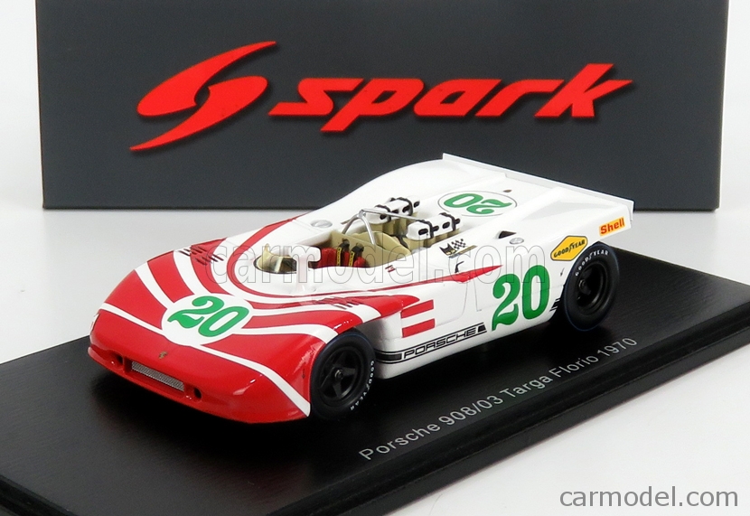Porsche 908/03 #20 Targa Florio 1970 V.Elford H.Herrmann SPARK 1:43 S4627 Miniat