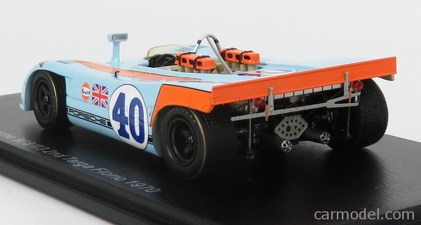 Porsche 908/03 40 Targa Florio 1970 2ème Rodriguez Kinnunen Spark S4626 - Miniatures Autos Motos