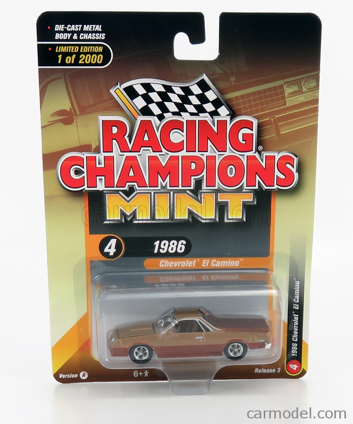 RACING-CHAMPIONS RC009A-4 Scale 1/64 | CHEVROLET EL CAMINO PICK-UP 1986 ...