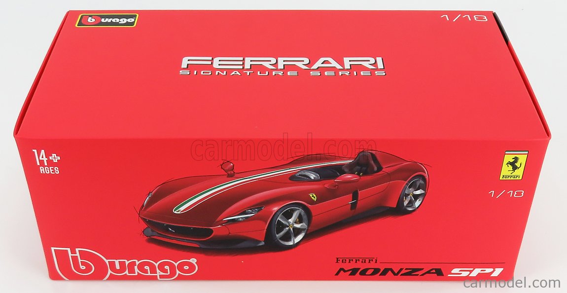Ferrari Monza sp1 2018 red Burago 1:18 bu16909r modellbau