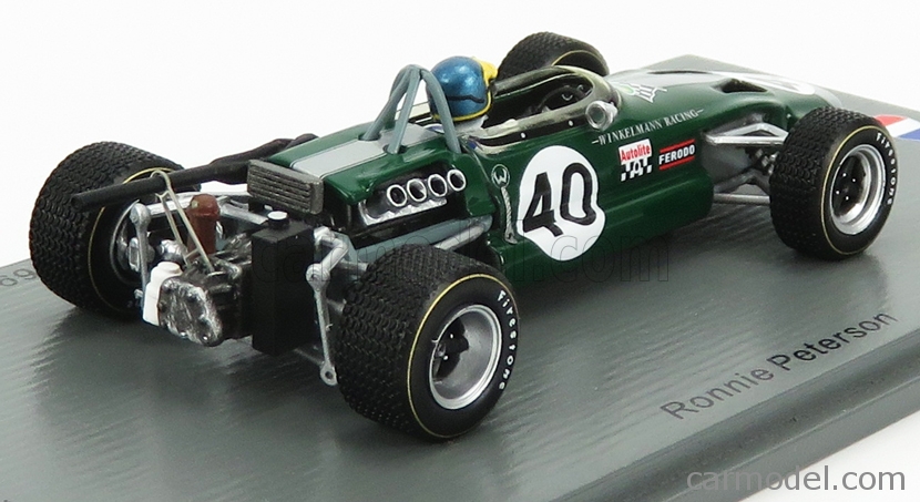 SPARK SF187 LOTUS 59 #40 5th ALBI GP F2 1969-RONNIE PETERSON SCALA 1//43