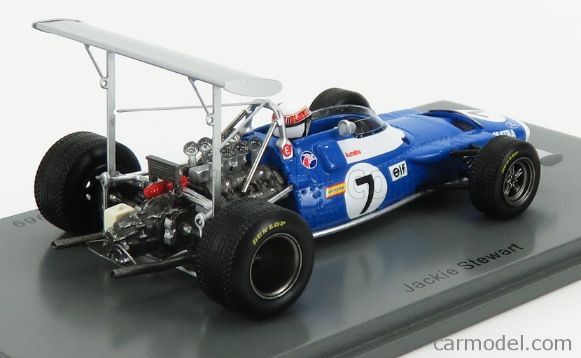 SPARK S7183 MATRA MS10 SUD AFRICA GP 1969 Champion-Jackie Stewart SCALA 1/43 