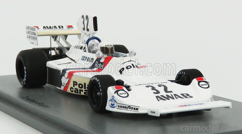 Hesketh F1 308 #32 Suede Gp 1975 T.Palm White SPARK 1:43 S2467 Model 