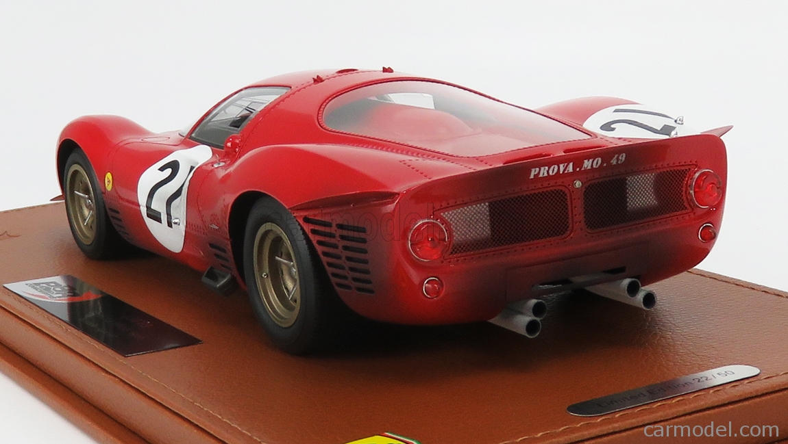 Miniature MITICA 1/18 Ferrari 330 P3 #21 - Le Mans 1966 - Bandini / Guichet - Neuve Sous Boîte