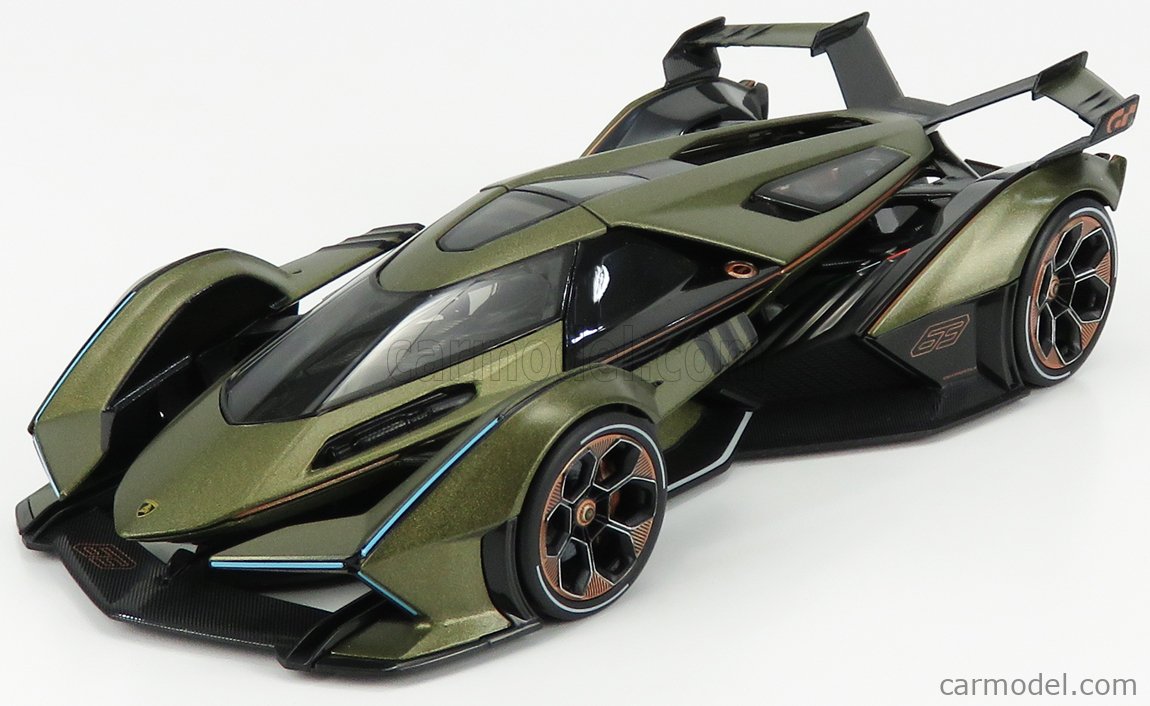 Maisto 1/18 Lamborghini V12 Vision Gran Turismo Diecast Model – Matt Green Metallic – 31454