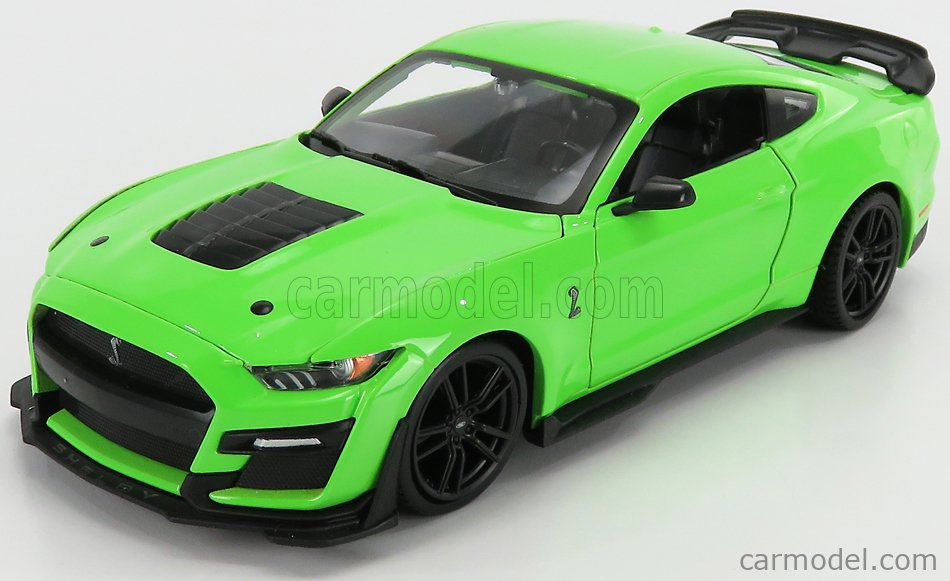 1//24 Maisto 2020 Ford Mustang Shelby GT500 /& Black Wheels Diecast Green 31532
