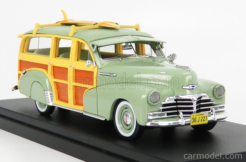 Details about   1948 CHEVROLET FLEETMASTER WOODIE WAGON GREEN 1/43 GOLDVARG COLLECTION GC-045 B 