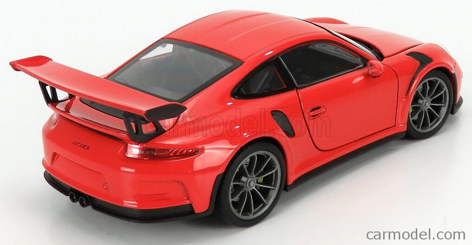 WELLY WE24080OR Scale 1/24  PORSCHE 911 991 GT3 RS COUPE 2015 DARK ORANGE