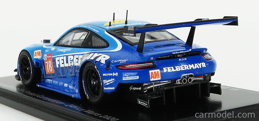 Porsche 911 RSR N°78 Proton Competition – Spark 1/43 – Résine – 24H Du Mans
