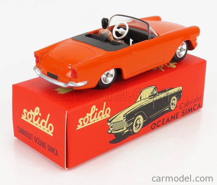 Solido Modellino Auto Simca Oceane 1959 - Serie 100, Scala 1:43, Colore Arancione, Pressofuso Con Dettagli Realistici
