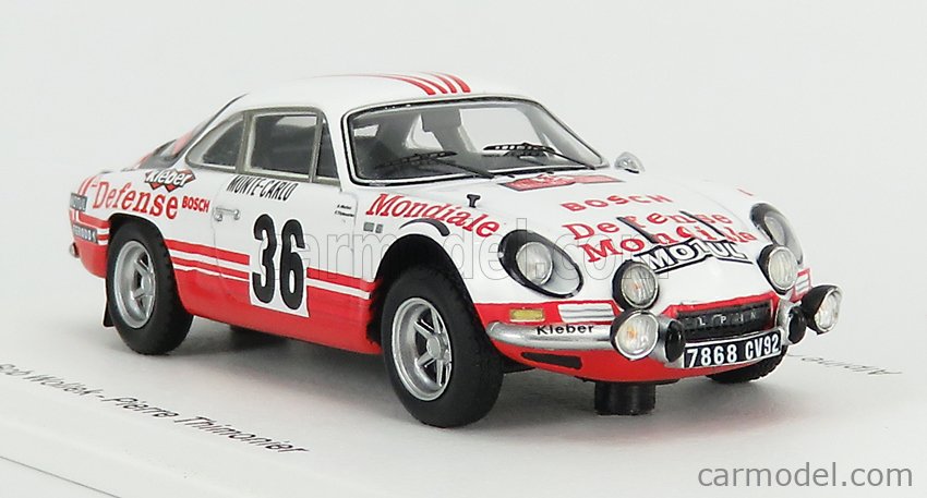 SPARK - Alpine - Renault A110 - Rallye Monte Carlo 1973-1/43 SPARK - Alpine - Renault A110 - Rallye Monte Carlo 1973-1/43