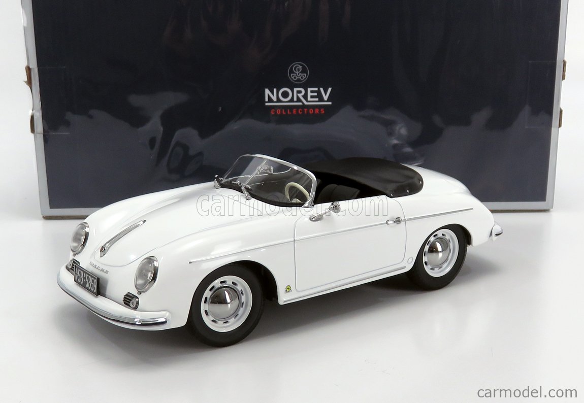 1954 Porsche 356 Coupe Green with White Interior 1/18 Diecast Model Car by  Norev