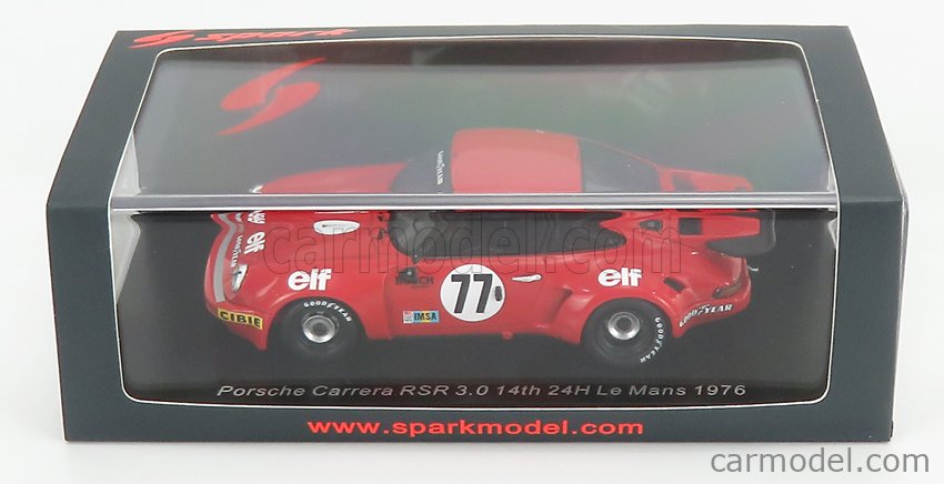 SPARK-MODEL S3531 Scale 1/43 | PORSCHE 911 RSR 3.0L TEAM T.VAUGH N 77 ...