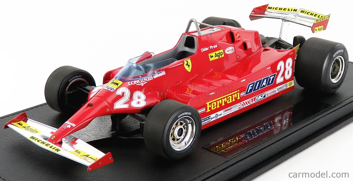 Ferrari 126CK Turbo Fi Didier Pironi N 28 by HotWheels 1:25 – Albaco  Collectibles