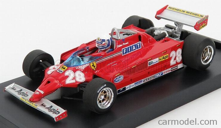 Brumm 1:43 Brumm Ferrari 126Ck Turbo F1 Montecarlo Pironi 1981 R368 Diecast Miniature 