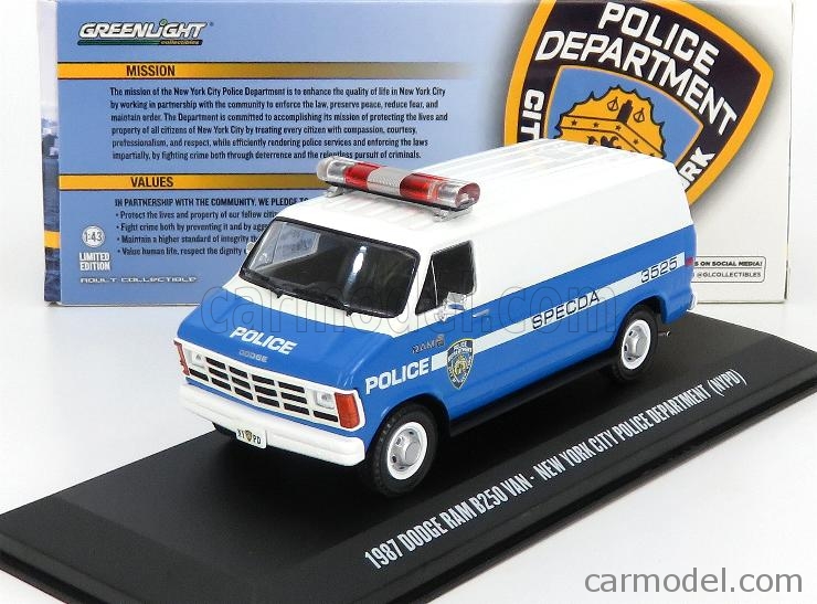DODGE - RAM B250 VAN NEW YORK POLICE DEPARTMENT NYPD 1987