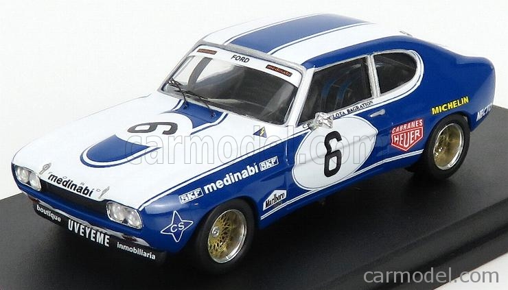 Ford Capri rs2600 racing Kinnekulle anillo 1973 #12 ridström Trofeu Scala 43 1:43