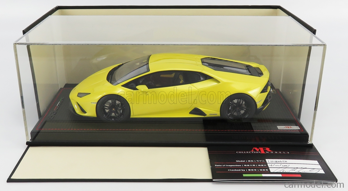 ミニカー　1/18 Lamborghini Huracan Evo RWD Giallo Belenus(イエロー) [LAMBO045A] Amazon.com: LOOKSMART Scale Model Compatible with