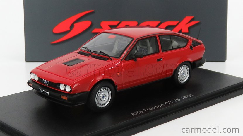 Miniature Spark Alfa Romeo GTV6 1980 - Rouge - Échelle 1/43 - S9047