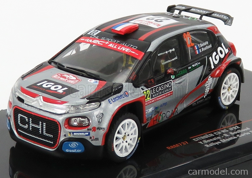 CITROEN C3 R5 N°22 RALLYE MONTE 2019 CARLO IXO 1/43°