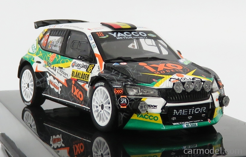Skoda Fabia R5 Evo - Rallye Monza 2020 #34 - Modèle 1/43 IXO Models - Vert