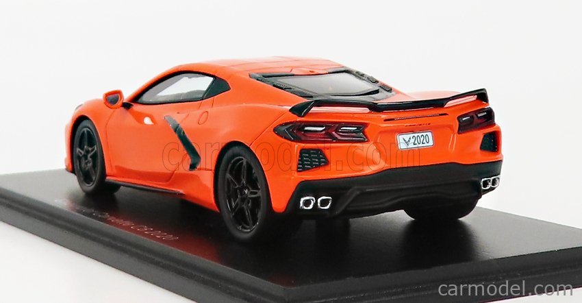 SPARK-MODEL S5062 Scale 1/43 | CHEVROLET CORVETTE C8 COUPE 2019 ORANGE