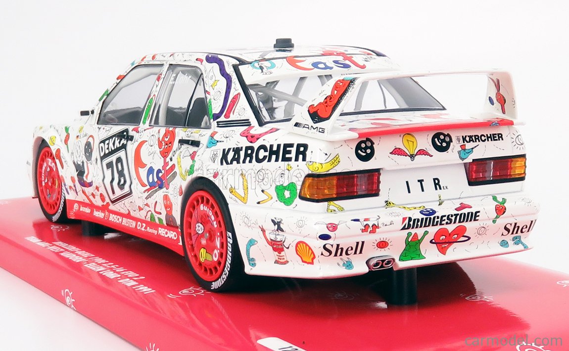 Minichamps Scale 1 18 Mercedes Benz 190e 2 5 16v Evo2 Team Amg West Andora N 78 Dtm Season 1991 E Lohr White Red