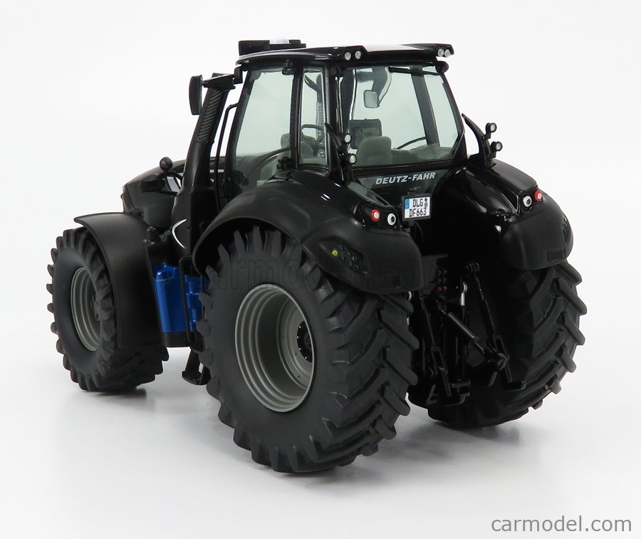 Schuco 450777600 Deutz-Fahr 9340 Warrior Agribumper Tractor Black Model Car Scale 1:32