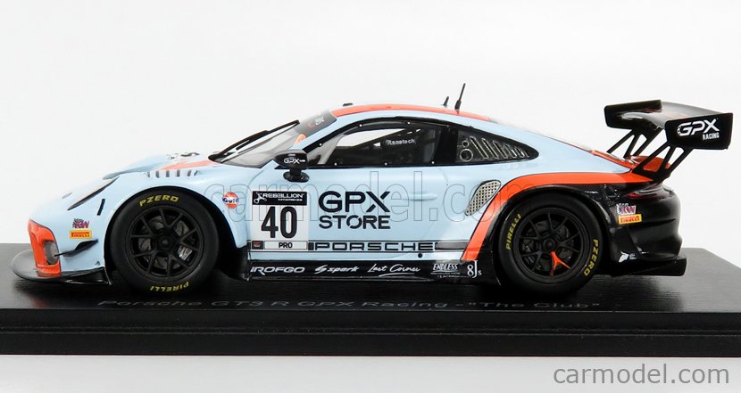 Porsche 911 991-2 Gt3 R Team Gpx Racing #40 The Club SPARK 1:43 SP324 Model 