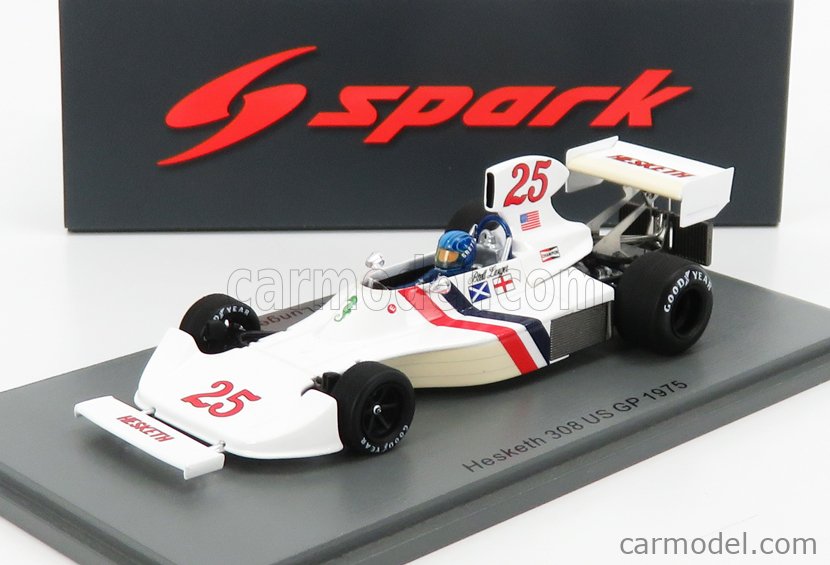 SPARK-MODEL S2468 Scale 1/43 | HESKETH F1 308 N 25 USA GP 1975 B.LUNGER ...