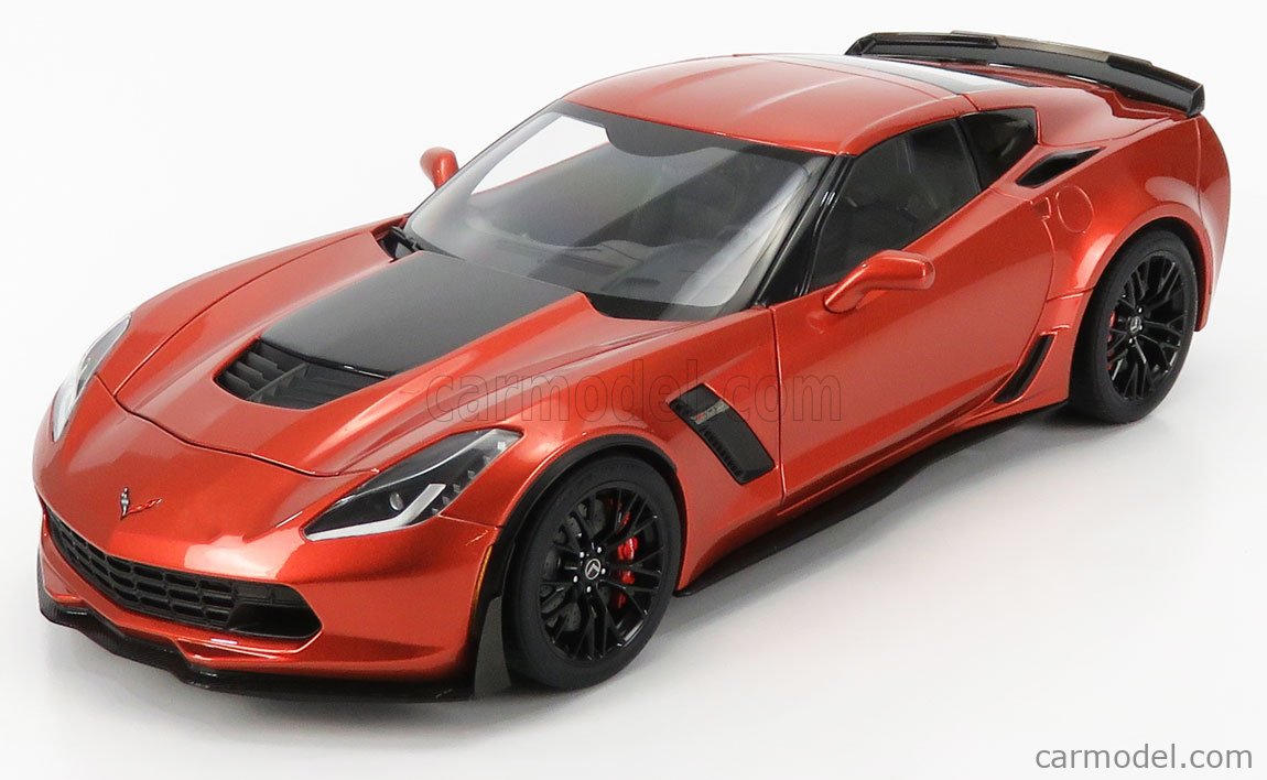 Autoart Escala 1 18 Chevrolet Corvette Z06 C7 Coupe 14 Daytona Sunrise Orange