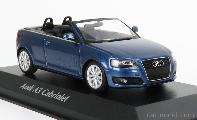 MINICHAMPS 940017131 Scale 1/43 | AUDI A3 CABRIOLET OPEN 2007 DARK BLUE MET