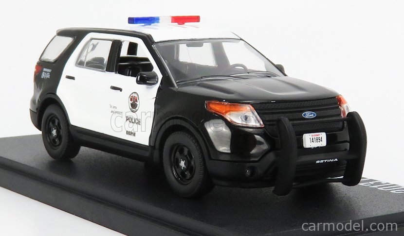 GREENLIGHT 86587 Scale 1/43 | FORD USA UTILITY INTERCEPTOR LOS ANGELES  POLICE DEPARTMENT L.A.P.D. 2013 - THE ROOKIE BLACK WHITE