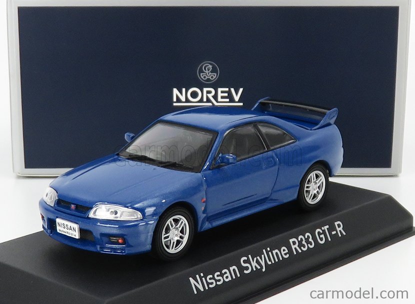 NOREV 420185 Scale 1/43 | NISSAN SKYLINE R33 GT-R 1995 BLUE MET