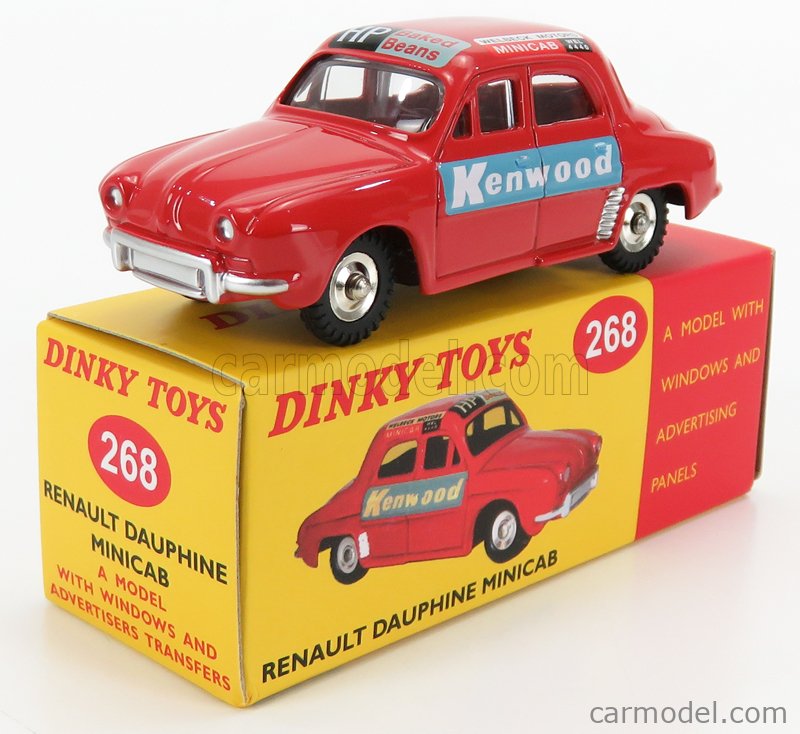 EDICOLA 268 Scale 1/43 RENAULT DAUPHINE MINICAB KENWOOD 1956 RED