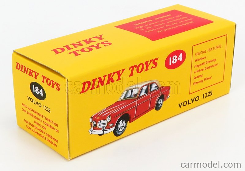 Dinky Toys / DeAgostini - VOLVO 122S rouge réf. 184 Neuf NBO 1/43