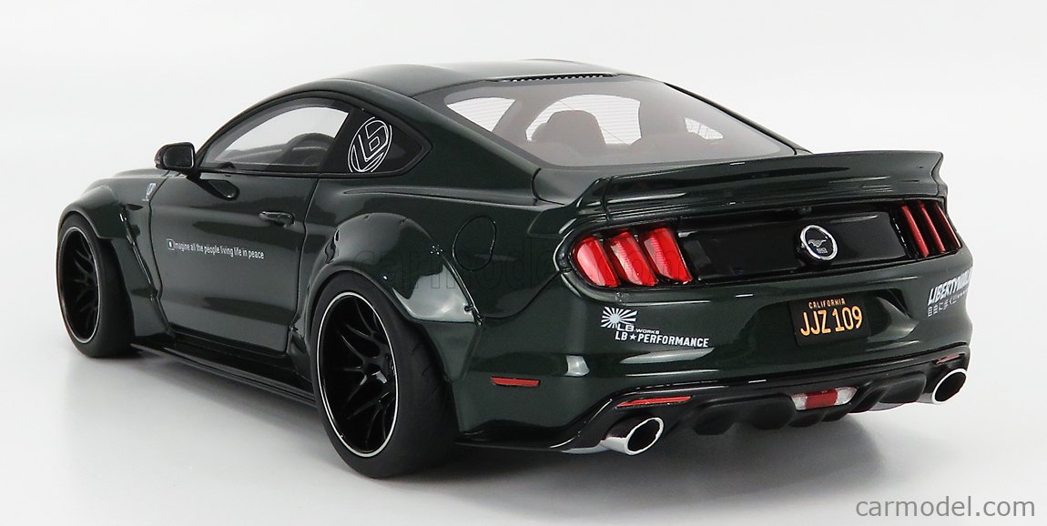 Ford Mustang lb Works verde oscuro coche modelo 1:18 GT Spirit gt838