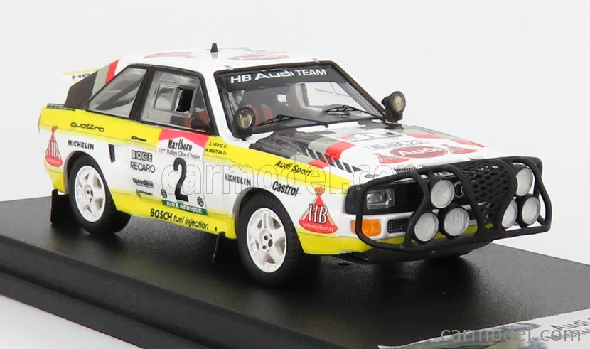 Audi Quattro Sport Circuit Irlande 1985 - Miniature Trofeu échelle 1/43