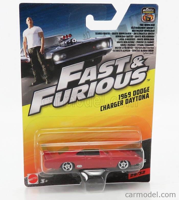 HOT WHEELS 01/08 SPECIAL FAST & FURIOUS DODGE CHARGER DAYTONA ECHELLE 1:64 NEW