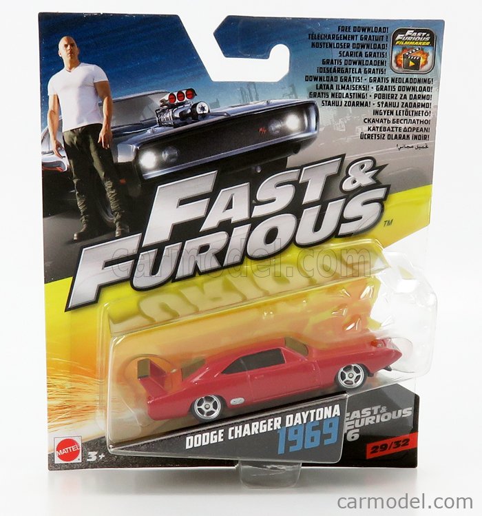 HOT WHEELS 01/08 SPECIAL FAST & FURIOUS DODGE CHARGER DAYTONA ECHELLE 1:64 NEW