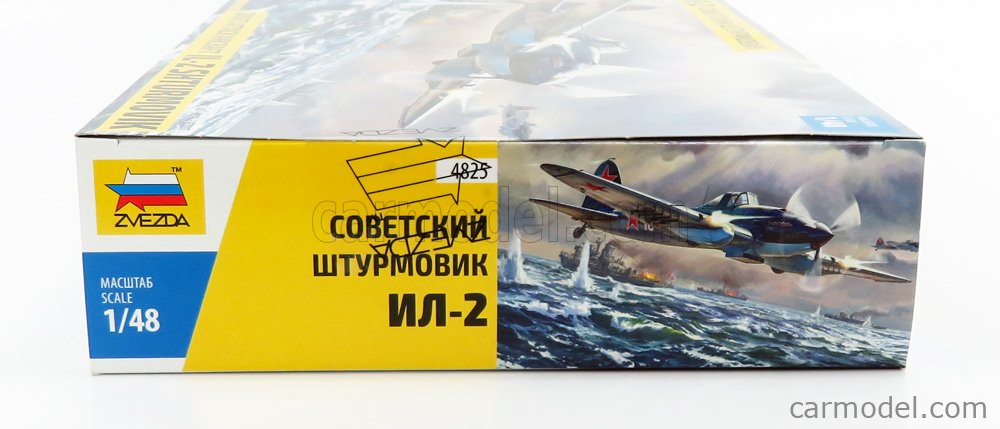 ZVEZDA 4825 Echelle 1/48  ILIUSHIN IL-2 SHTURMOVIK SOVIET AIRCRAFT AIRPLANE 1946 /
