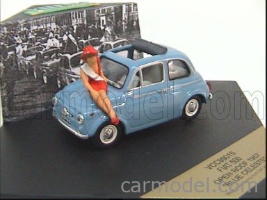 VITESSE 9016 Scale 1/43 | FIAT 500 MISS ITALIA LIGHT BLUE