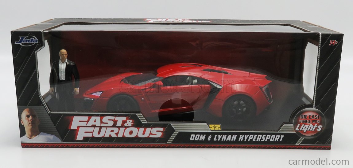 Lykan Hypersport 2014 Film Fast And Furious 7 Avec Figurine Dom Et Lumieres  1/18 Jada 31140 Movie Car Voiture De Film 801310311400 B08pds1clt -  MiniatureAuto