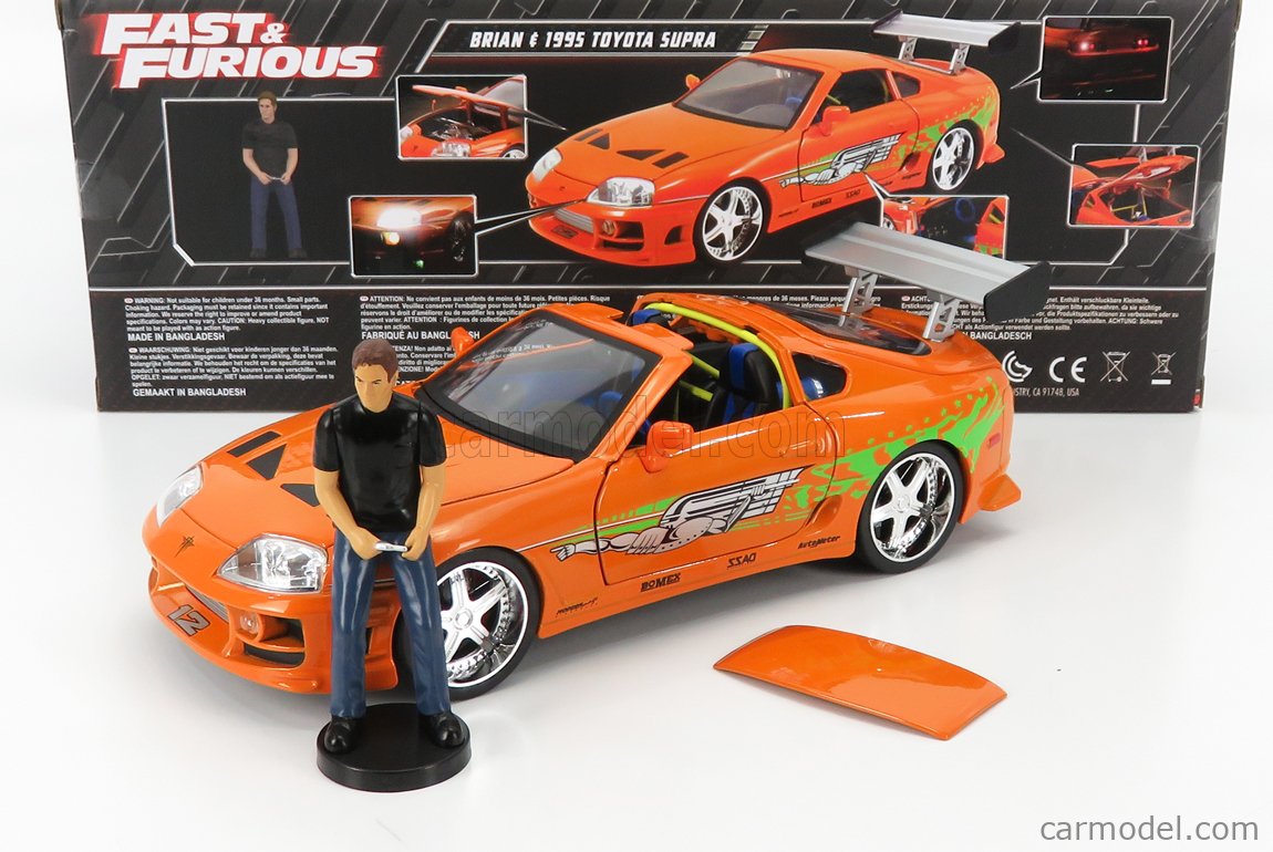 Fast & Furious Figure for 1:18 OTTO Toyota Supra Paul Walker Brian O'Conner 