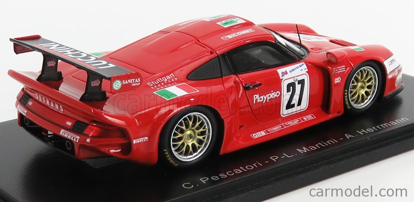 PORSCHE - 911 GT1 3.2L TURBO TEAM BMS SCUDERIA ITALIA N 27 24h LE MANS 1997  P.MARTINI - C.PESCATORI - A.HERMANN