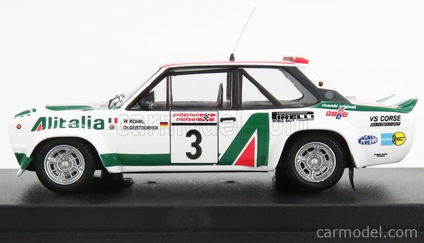 Modellino In Miniatura Fiat 131 1/43 Trofeu Abarth No.3 Alitalia Rallye Wm Criterium Molson Du Quebec 1978 W Rohrl C Geistdorfer Modellino In Miniatura Fiat 131 1/43 Trofeu Abarth No.3 Alitalia Rallye Wm Criterium Molson Du Quebec 1978 W Rohrl C Geistdorfer