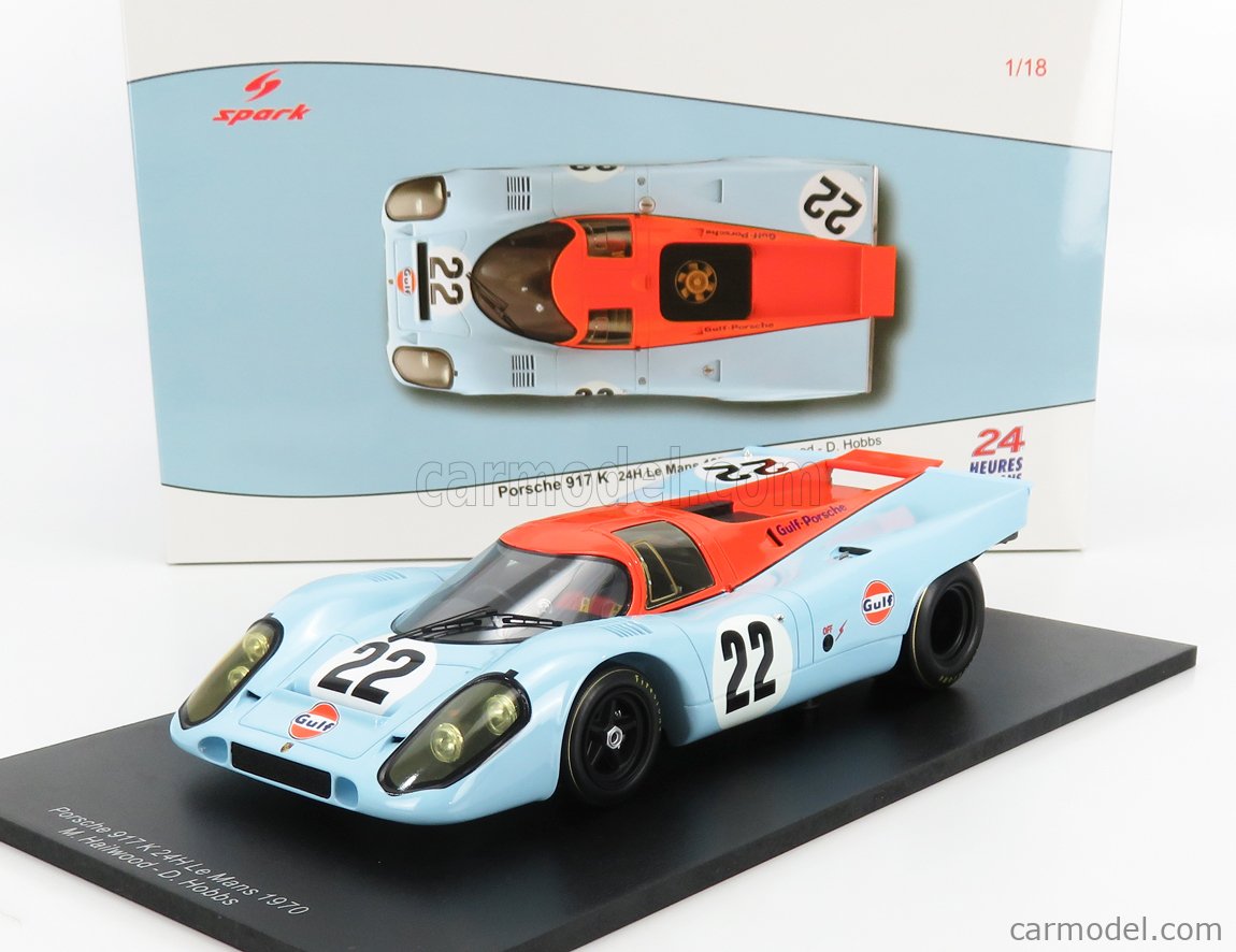 PORSCHE - 917K 4.9L TEAM JOHN WYER AUTOMOTIVE ENGINEERING GULF N 22 24h LE  MANS 1970 D.HOBBS - M.HAILWOOD